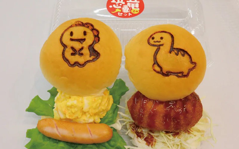 コッペパンにかわいい焼印