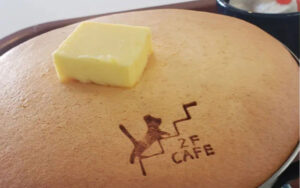 パンケーキに焼印